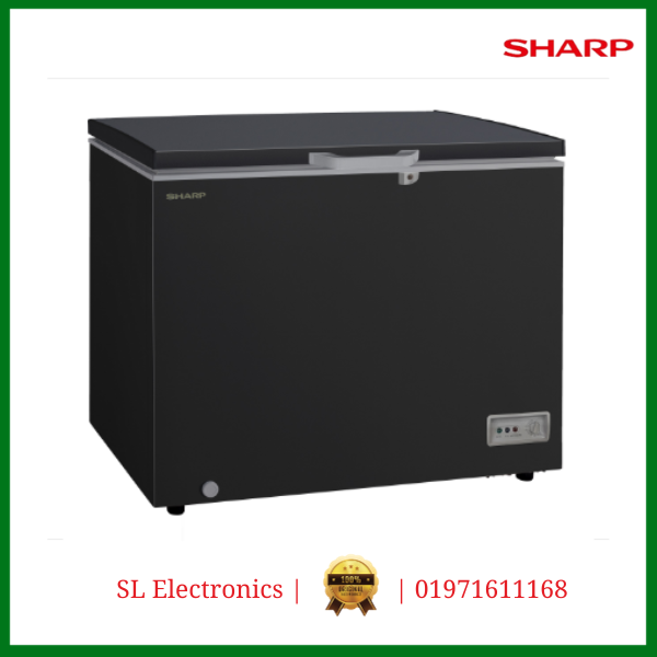 Sharp Freezer SJC-338-BK | 310 Liters - Black