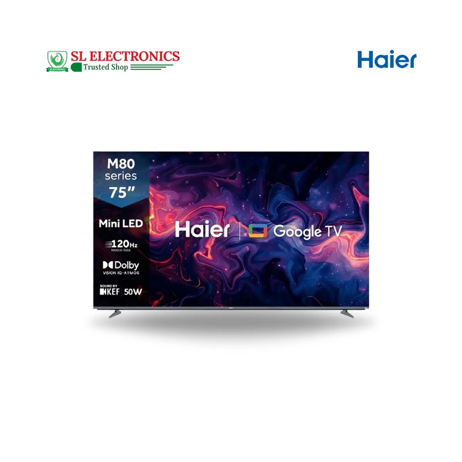 Haier 75 Inch 4K Mini LED  Google TV (H75M80FUX)
