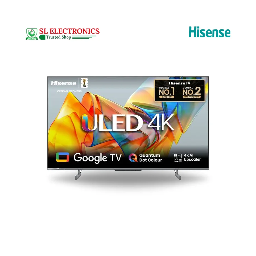 Hisense 43U6F3 43" Bezelless Smart Android 4K ULED Google TV