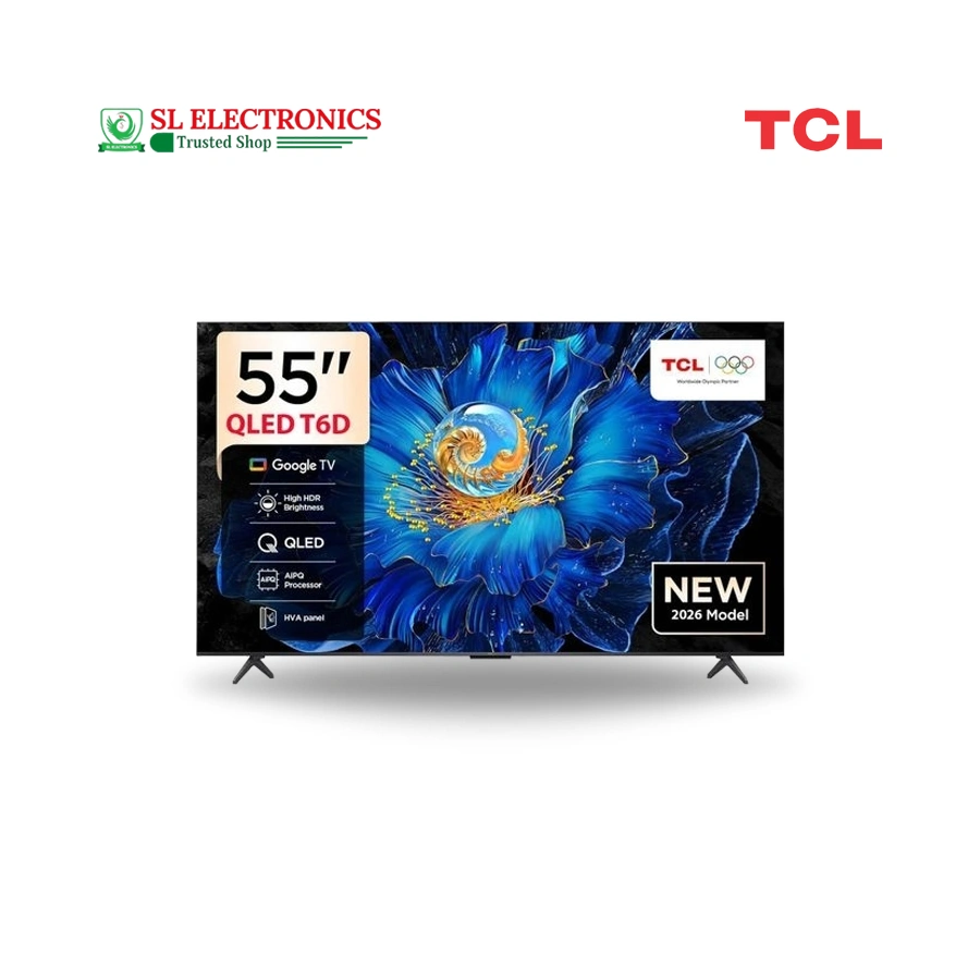 TCL 55 Inch QLED Voice Control 4k Google TV (55T6D)