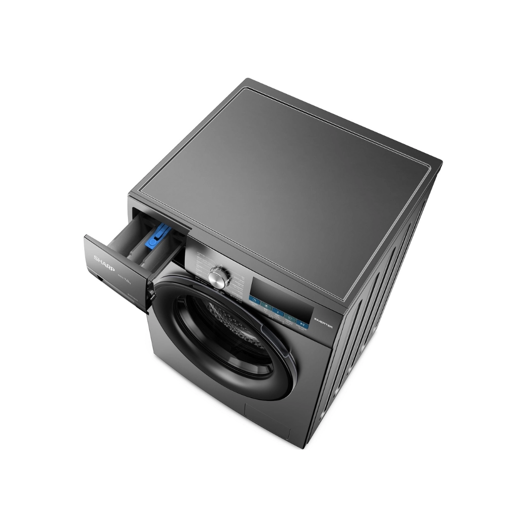Sharp 9 Kg Front Loading Washing Machine (ES-FE912DLZ-S)