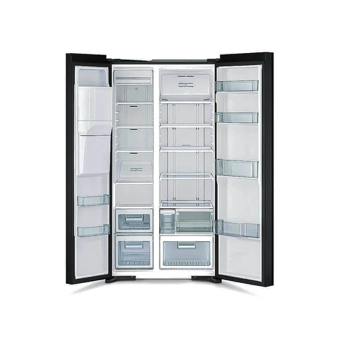 Hitachi 633 Liter Side By Side Refrigerator (RSX800GPB0-GBK)
