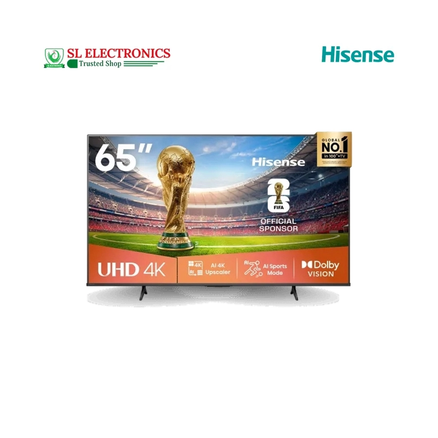 Hisense 65 Inch 4K UHD VIDAA Smart TV (65A6Q)