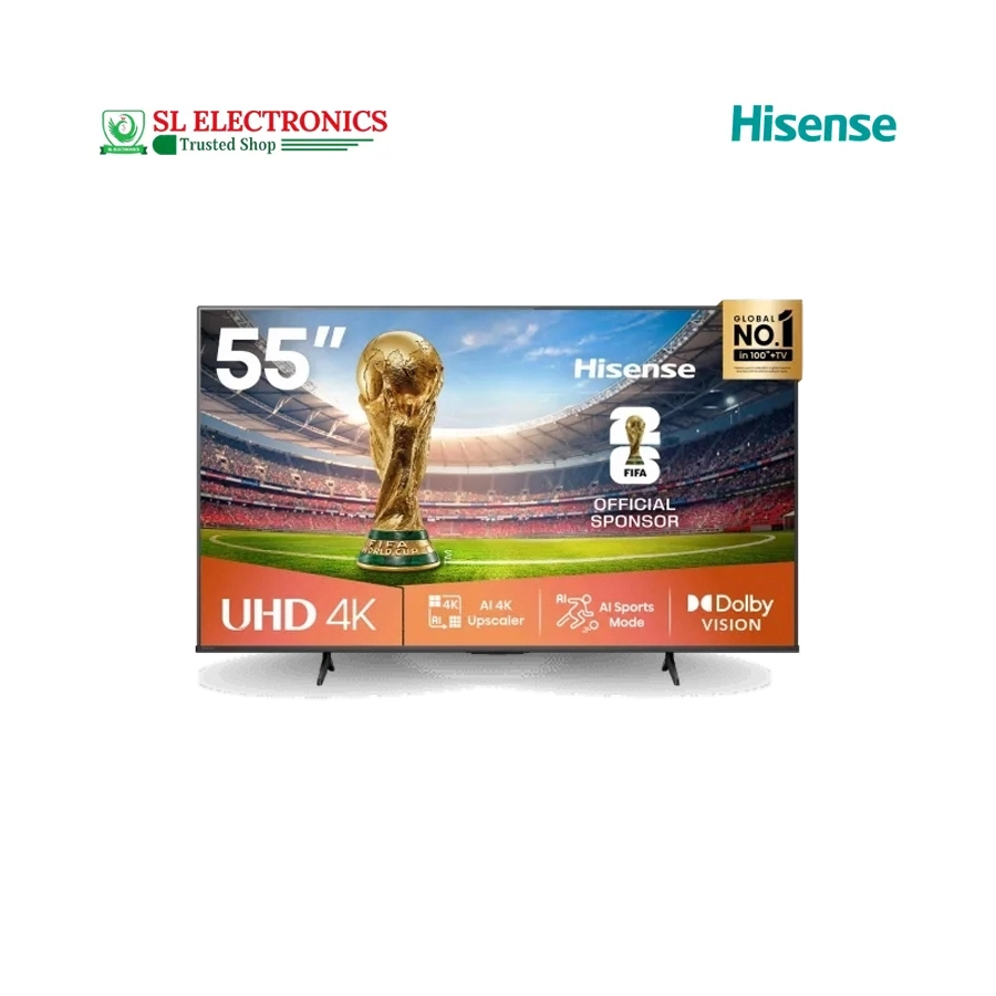 Hisense 55 Inch 4K UHD VIDAA Smart TV (55A6Q)
