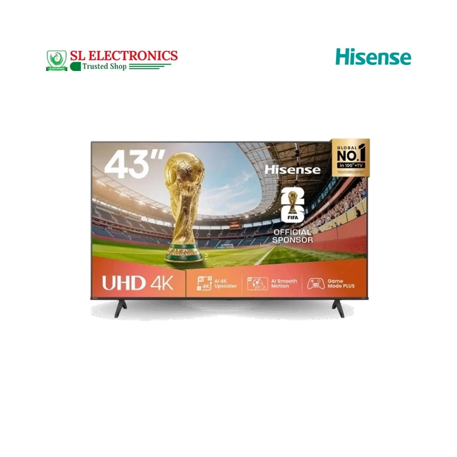Hisense 43 Inch 4K UHD VIDAA Smart TV (43A6Q)