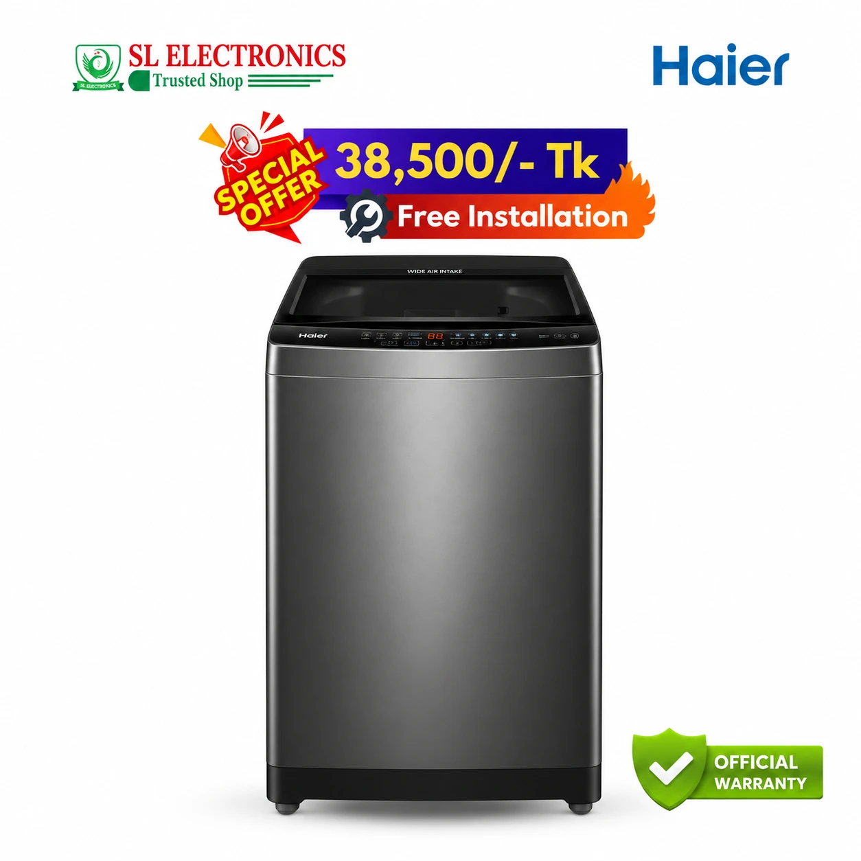 Haier 10kg Top Load Automatic Washing Machine (HWM100-316S6)