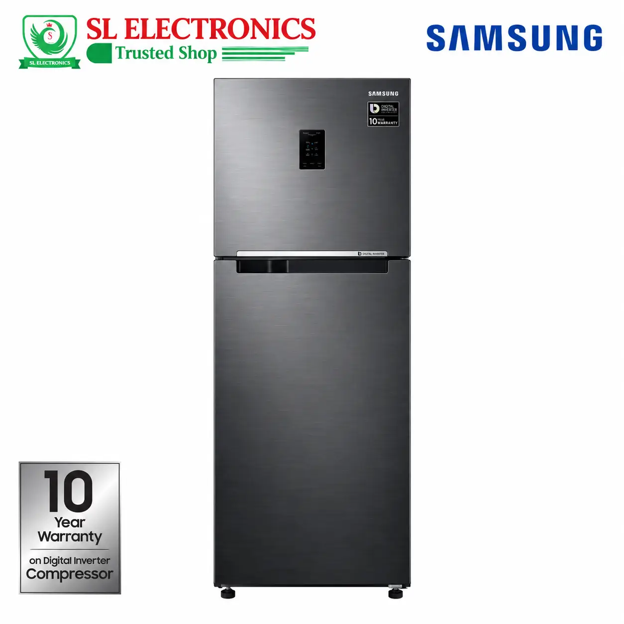 Samsung 345 Liter Twin Cooling Plus Inverter Refrigerator (RT37K5532BS/D3)