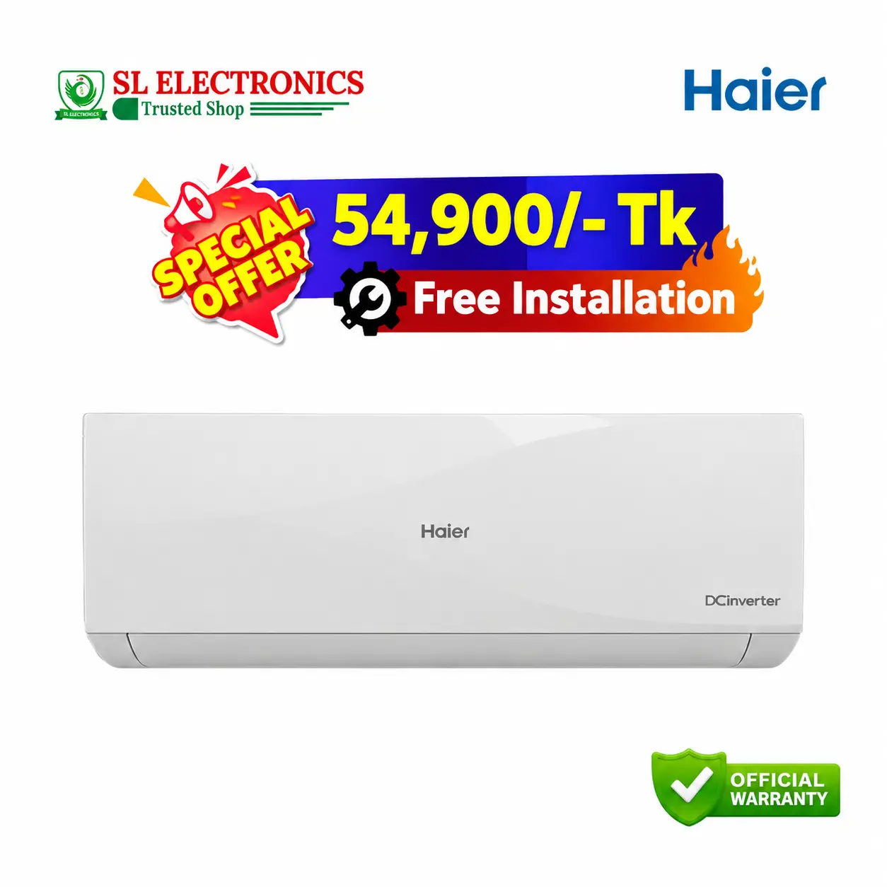 Haier 1.5 Ton ReviveCool Inverter AC (HSU-18ReviveCool) (INV)(Pro)(X6)