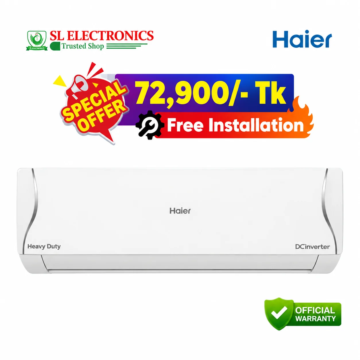 Haier 2 Ton AntirustCool Inverter Pro AC (HSU-24AntirustCool) (INV)(Pro)