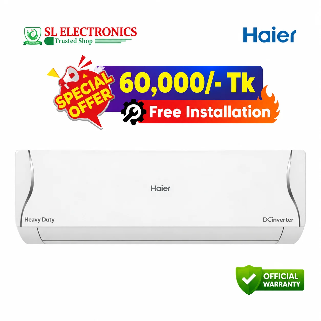Haier 1.6 Ton AntirustCool Inverter Pro (HSU-19AntirustCool) (INV)(Pro)