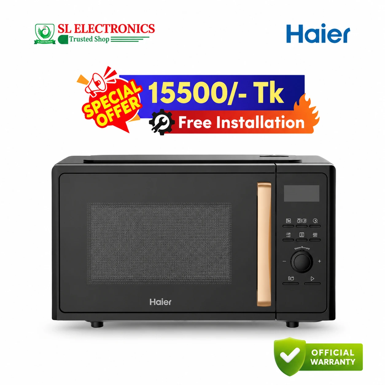 Haier 23 Liter Grill Microwave Oven (HMW-E2301GBBD)