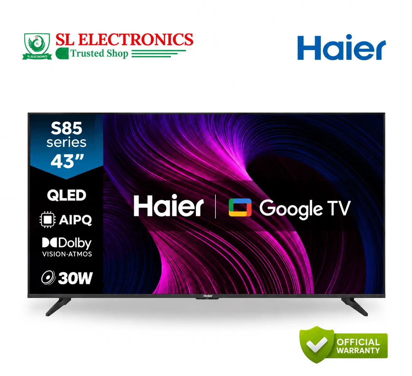 Haier 43 Inch QLED 4K Google TV (43S85GUX)